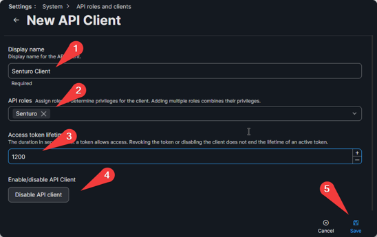 Creating a new API Client in Jamf Pro