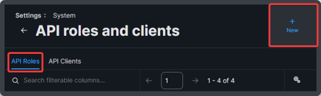API Role and Clients